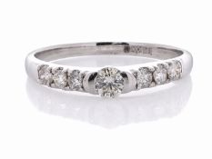 Platinum Dress Diamond Ring 0.50 Carats