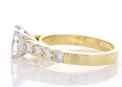 18ct Yellow Gold Single Stone Princess Cut Diamond Ring (1.00) 1.60 Carats