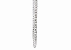 18ct White Gold Tennis Diamond Graduated Collarate 16