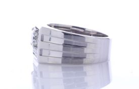 18ct White Gold Gents Signet Ring 1.07 Carats