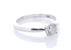 18ct White Gold Single Stone Claw Set Diamond Ring 0.75 Carats