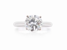 18ct White Gold Single Stone Rex Set Diamond Ring 4.26 Carats