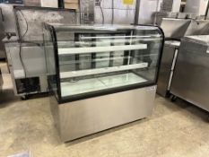 Ultra Model RBS-CV-4S 48-inch, curved-glass, refrigerated bakery display case