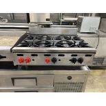 Wolf Model AHP636 36" Gas Hotplate w/ (6) Burners & Manual Controls, Natural Gas
