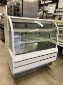 Turbo Air TCGB-48 48 1/2" Full Service Bakery Display Case w/ Curved Glass - (3) Levels, 115v