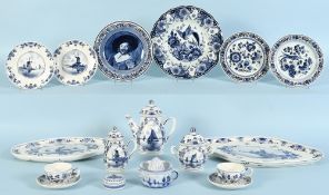 Serviceteile, 17 Stück "Delft"