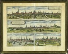 Braunschweig, Lüneburg, Bremen und Altenburg, 4 Gesamtansichten