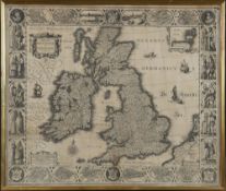 Landkarte "Magnae Brittanniae et Hiberniae Tabula"