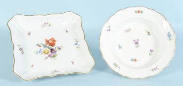 Suppenteller und Schale "Schwerter Meissen"