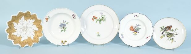 Teller, 5 Stück "Schwerter Meissen"