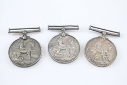 WW1 War Medals - WW1 War Medals Named to: Deal 12512-S Pte A Fagan RM H Hughes Sto MFA 5742 E