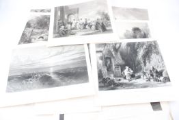Antique / Vintage Assorted Etchings / Engravings Artworks Various Artists - Antique / Vintage