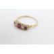 18ct gold ruby diamond five-stone ring (2.6g) Size S - Image 4 of 5