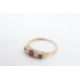 18ct gold ruby diamond five-stone ring (2.6g) Size S - Image 5 of 5