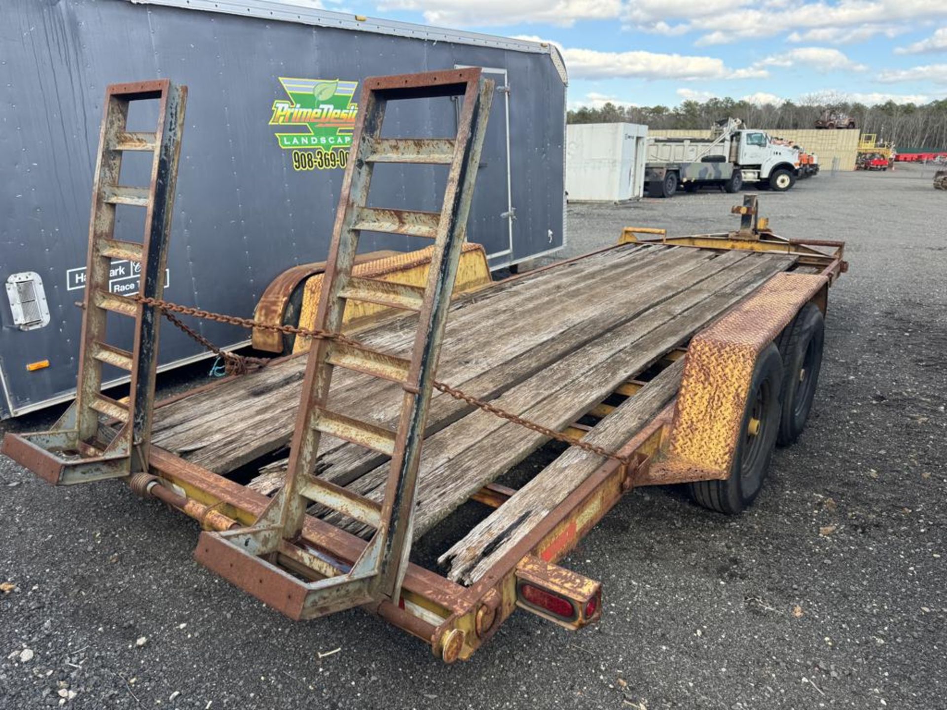 2001 BRI-MAR EH18-12 12,000lb Equipment Trailer - Image 10 of 11