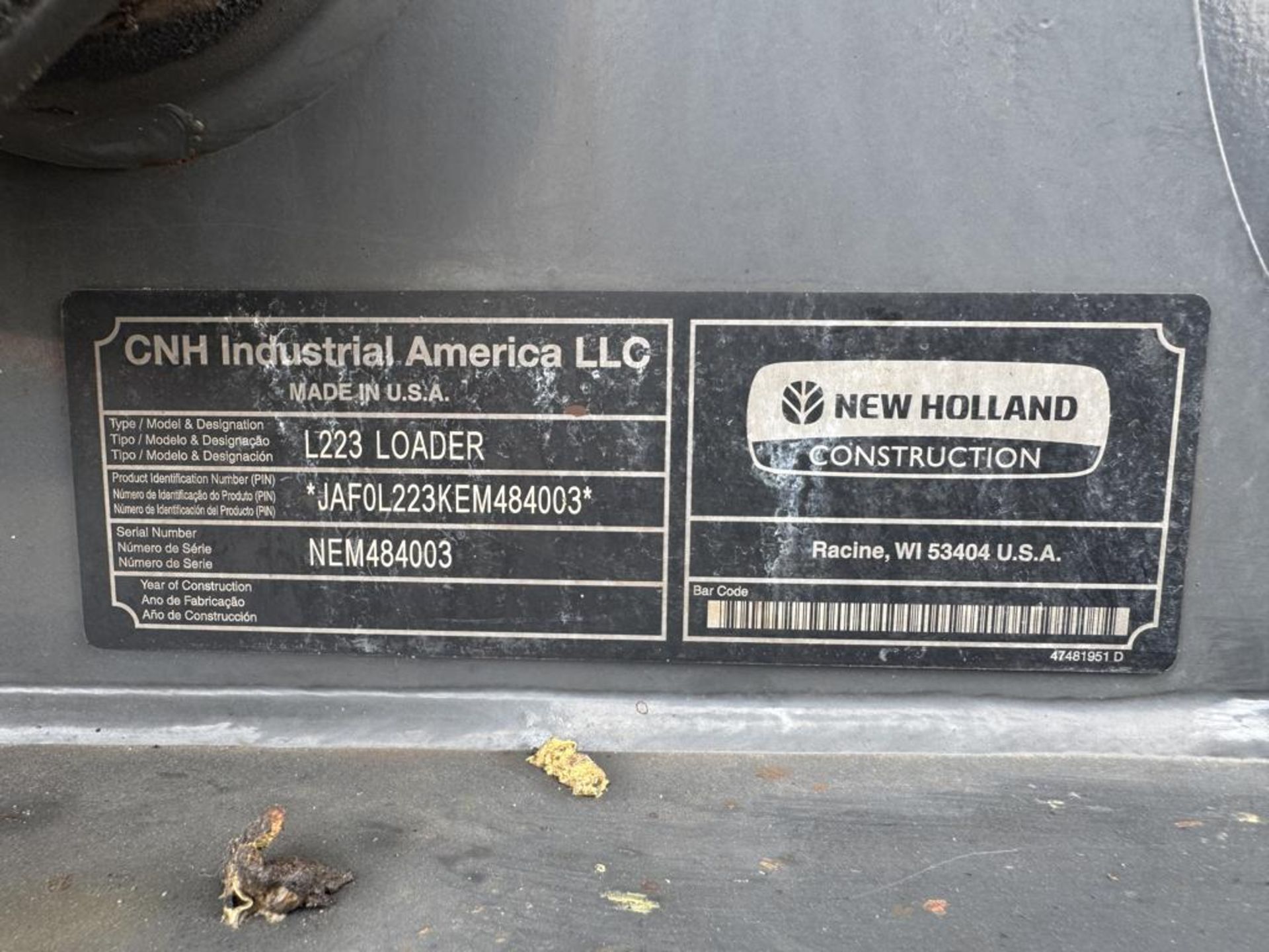 2013 New Holland L223 Skid Steer - Image 32 of 32
