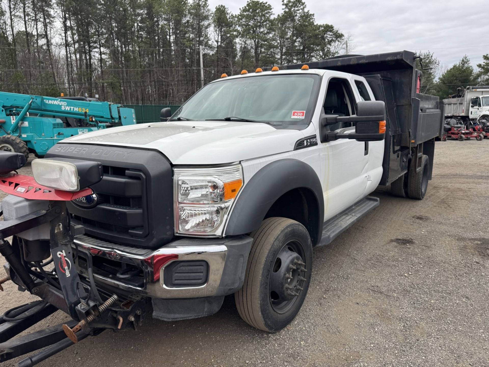 2016 Ford F-550 Mason Dump 4x4 w/ Plow and Salter - Image 16 of 39