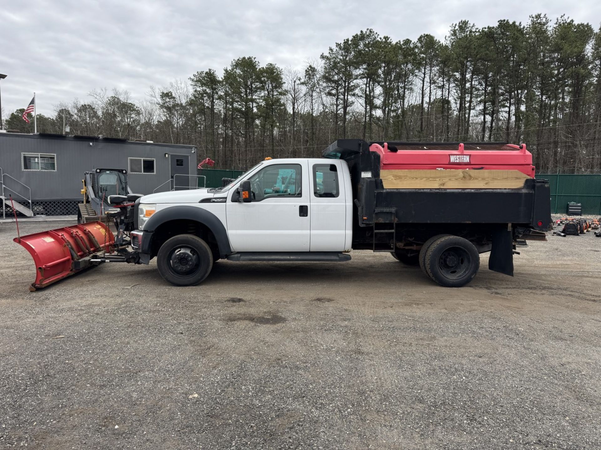 2015 Ford F-550 Mason Dump 4x4 w/ Plow and Salter - Image 11 of 32