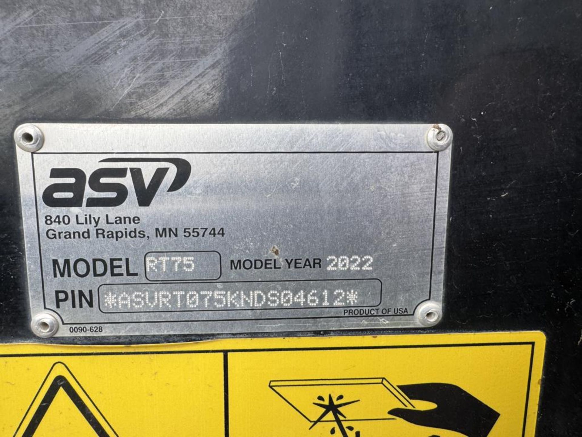 2022 ASV RT-75 Tracked Skid Steer - Image 32 of 32