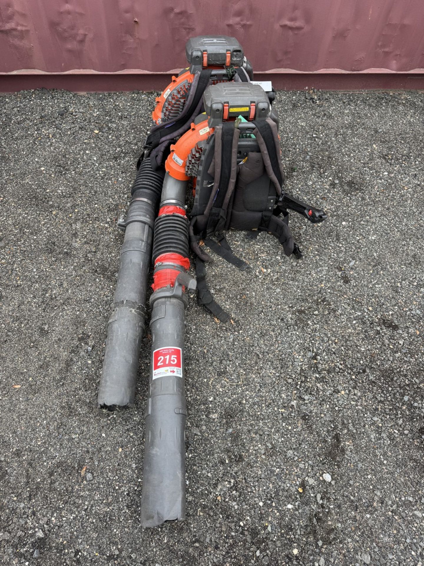 Lot of 2 Husqvarna 580BFS Backpack Blowers
