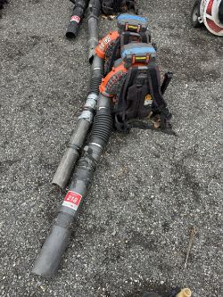 Lot of 2 Husqvarna 580BFS Backpack Blowers