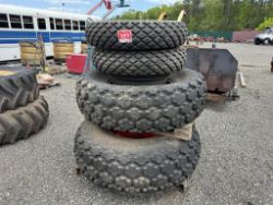 Set of Tractor Wheels and Tires