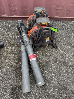 Lot of 2 Husqvarna 580BFS Backpack Blowers