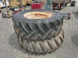 Lot of 2 18.4-30 Wheels and Tires