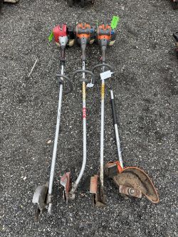 Lot of 3 Edgers Husqvarna/ Redmax
