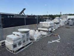Large Lot of Concrete Garden Decor