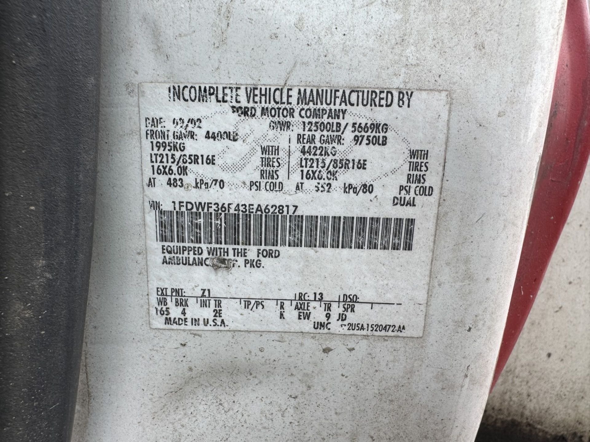 2002 Ford F-350 Service Truck Diesel w/ Lift Gate - Image 24 of 24
