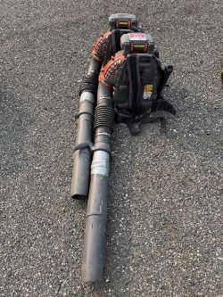 Lot of 2 Husqvarna 580BFS Back Pack Blowers