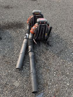 Lot of 2 Husqvarna 580BFS Back Pack Blowers