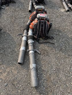 Lot of 2 Husqvarna 580BFS Back Pack Blowers