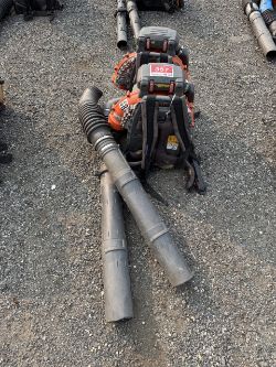 Lot of 2 Husqvarna 580BFS Back Pack Blowers