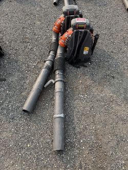 Lot of 2 Husqvarna 580BFS Back Pack Blowers