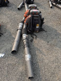 Lot of 2 Husqvarna 580BFS Back Pack Blowers