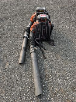 Lot of 2 Husqvarna 580BFS Back Pack Blowers