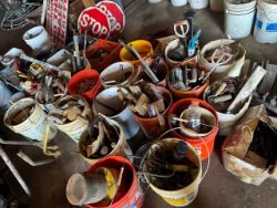Large Assortment of Hand Tools, Hardware and Shop Supplies