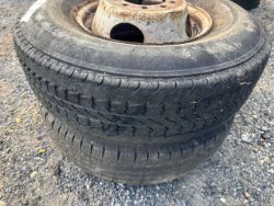 Pair of Tires and Steel Wheels