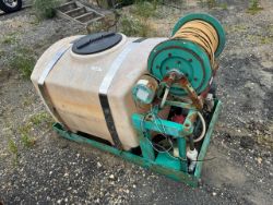 Skid Mounted Sprayer Tank with Hose Reel