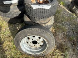 Assorted Small Turf / Trailer Tires and Wheels