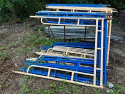 Assorted Scaffolding Frames, Planks and Components