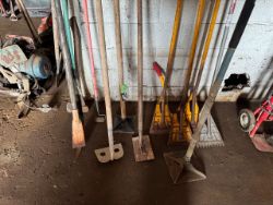 Assorted Long Handle Construction Tools