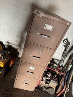 Four Drawer Metal Filing Cabinet