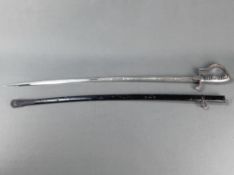 Artillerie Säbel, 1. Weltkrieg, 2. Württ. Feldartill. Reg. No 29, "Prinz Regent Luipold von Bayern"