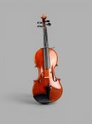 Geige, "Michael Rüttimann Hegne 1993", innen Etikett, zweiteiliger Boden, Länge Korpus 35,6cm, in T