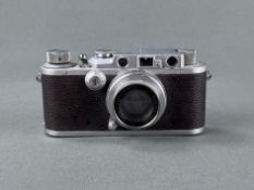 Kamera Leica IIIa 1938 Nr. 214066, Ernst Leitz Wetzlar, mit Leitz Objektiv Summar 1:2/50mm Nr. 3677