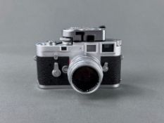 Kamera Leica M3 Nr. 1038468, mit Objektiv Leitz Summilux 1:1.4/50mm Nr.1844256, Funktion überprüft,