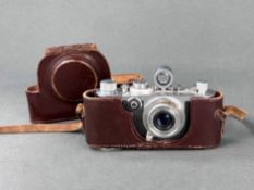 Kamera Leica Ic 1949 Nr. 456865 mit Objektiv Leitz Elmar 1:3,5/50mm Nr. 748855, Funktion überprüft,